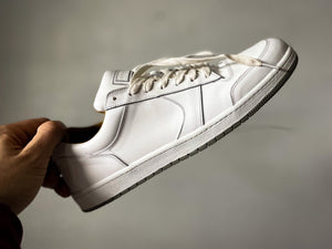 White Leather Slingshot Sneaker