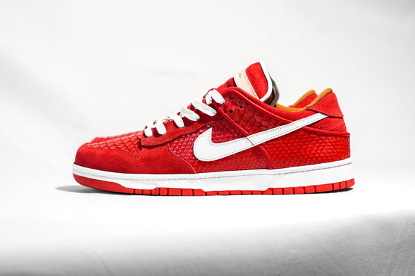 Custom "Red Python" Nike Dunk Low