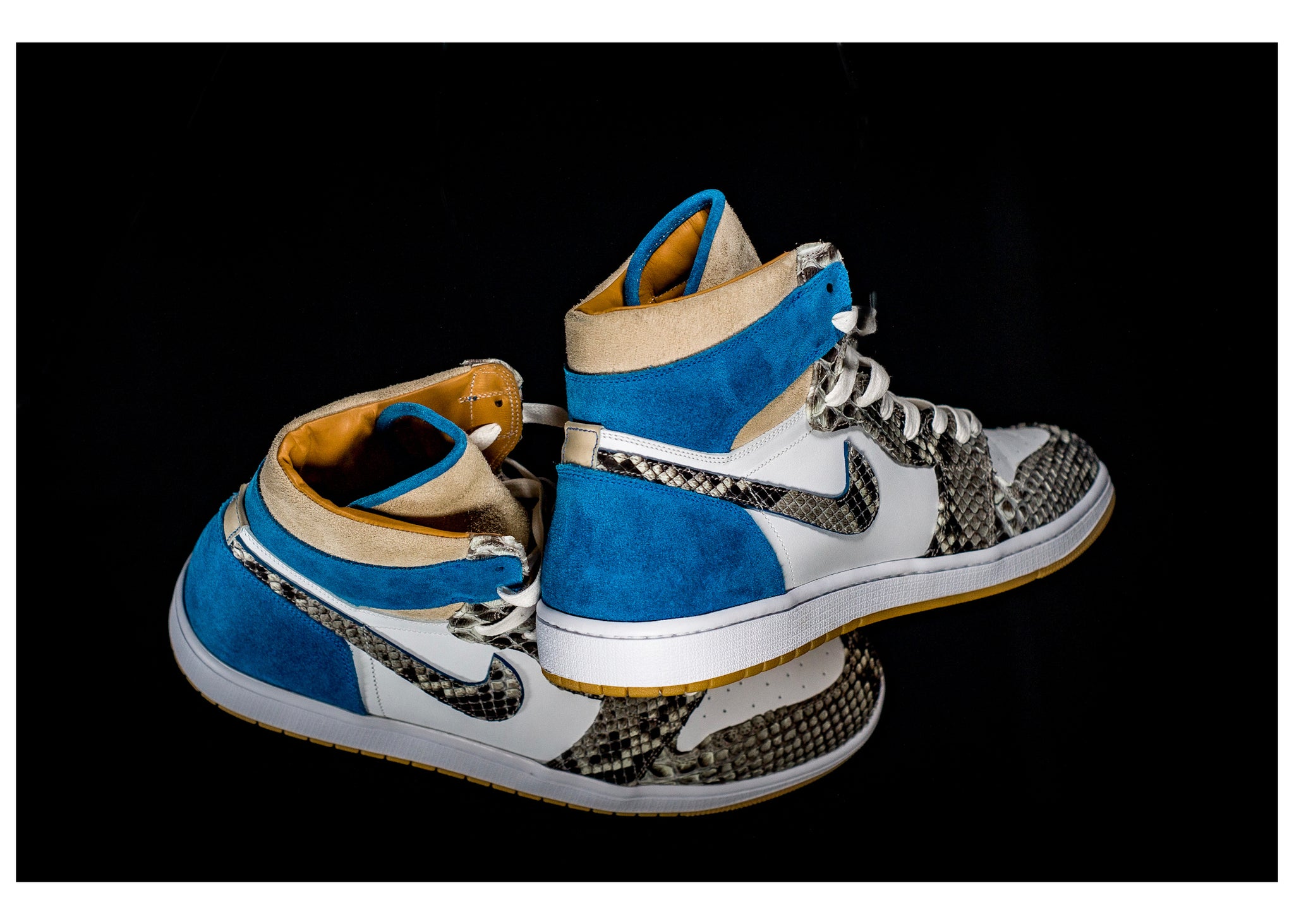 The Shoe Surgeon Custom Air Jordan 1 Blue Horween